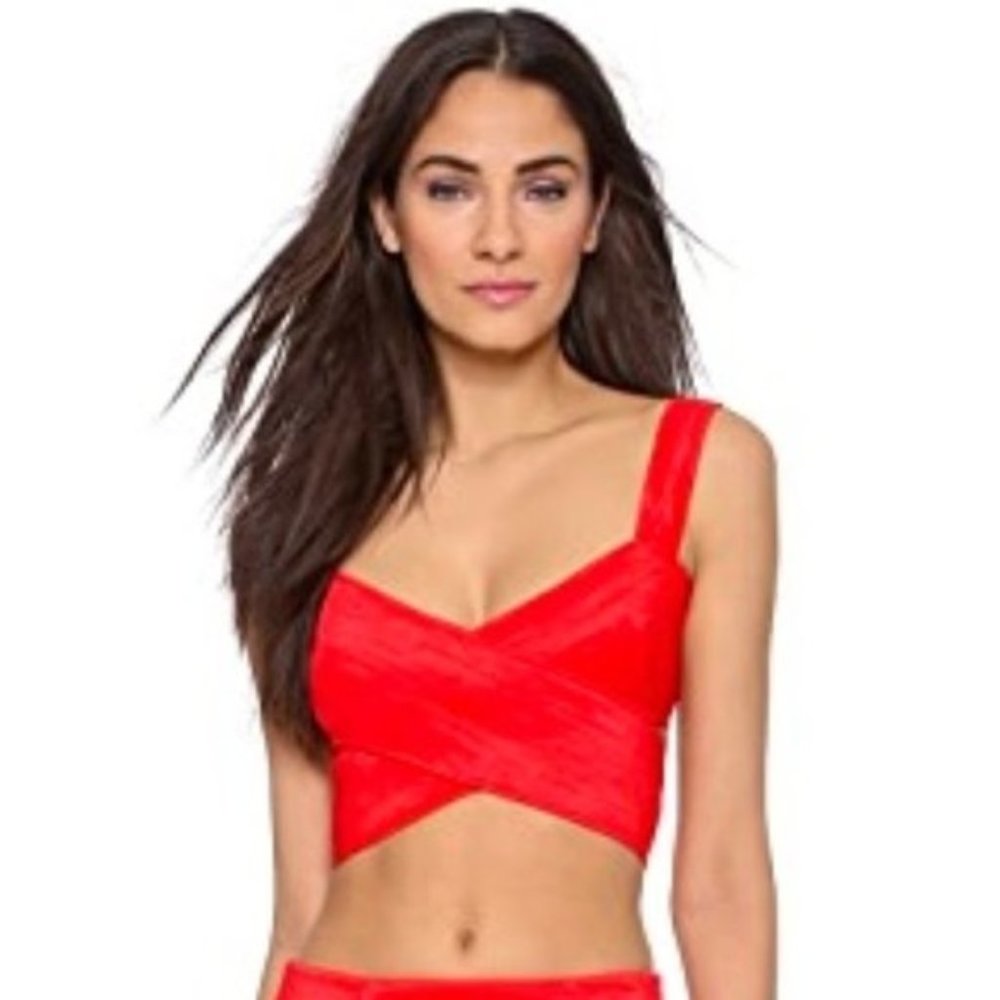 DONNA KARAN Organza Cross Draped Top ** NWT **